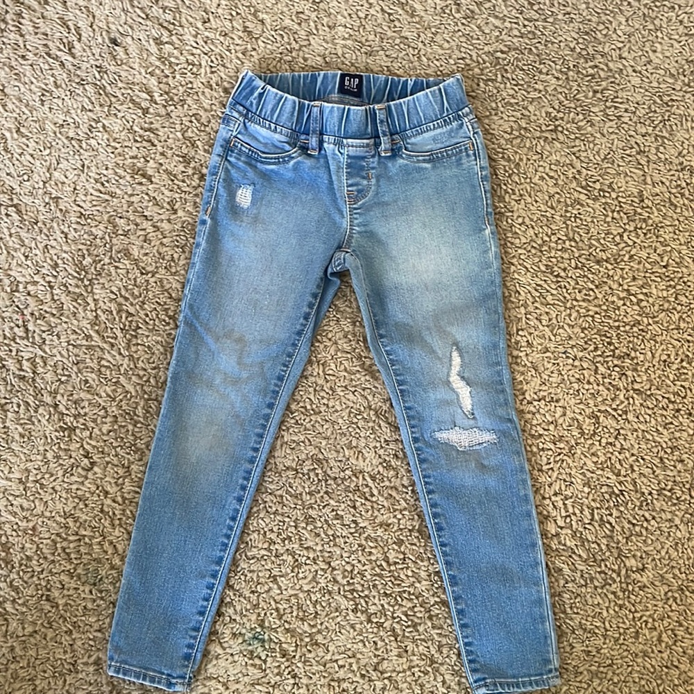 Gap Kids Pull-On Jeggings with Max Stretch Light Blue Size 6
